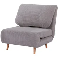Homcom Schlafsofa Verstellbar im Cord-Optik 82 x 89 x 83 cm