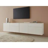 LeGer Home by Lena Gercke Lowboard »Essentials«, (2 St.), Breite: 254cm, MDF lackiert, Push-to-open-Funktion, weiß