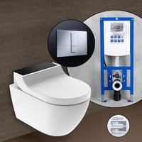 Geberit AquaClean Tuma Comfort Komplett-SET Dusch-WC mit neeos Vorwandelement,, 146290SJ1+16782CR#SET,