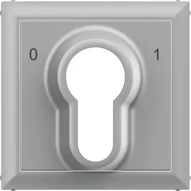Legrand LEGRAND, SEANO Abdeckung für Schlüsselschalter 0 – 1 mit DIN-Halbzylinder, Aluminium lackiert,
