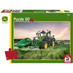 SCHMIDT SPIELE 56470 Kinderpuzzle 60 Teile John Deere Traktor 6R 185