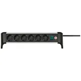 Brennenstuhl Alu-Office-Line 6-fach, 3m schwarz/silber (1391040600)