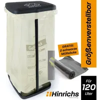Hinrichs Müllsackständer 120 l Schwarz