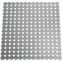 iDesign Spülbeckeneinlage Orbz, Kunststoff, eckig, grau, 27,3 x 31,1 cm