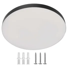 EMOS LED-Wand-/Deckenleuchte DIONI - CCT einstellbar 3 000/4 000/5 700 K - 2160 lm - 18 W (statt 130W Glühbirne) - 30 000 Std. - Abstrahlwinkel 110° - für Innen und Außen - rund, Ø 36 cm - schwarz