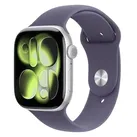 Apple Watch Series 11 GPS 46mm Silver Aluminium Gehäuse mit Sport Band (purple fog) - M/L