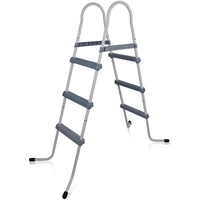 yourGEAR Poolleiter PL106 3-stufige Pooltreppe Schwimmbadleiter Schwimmbad Einstieg Leiter Treppe bis 106cm Poolwandhöhe