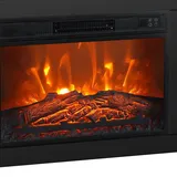 Parrot Uncle 23" schwarzer elektrischer Kamineinsatz mit Fernbedienung(58.4*43.6 cm)