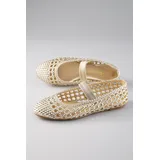 aniston shoes Ballerina in goldfarben - Gr.: 41