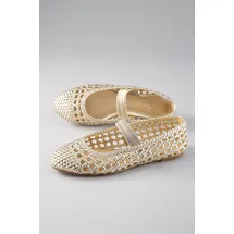 aniston shoes Ballerina in goldfarben - Gr.: 41