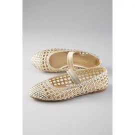 aniston shoes Ballerina in goldfarben - Gr.: 41