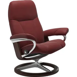 Stressless Stressless® Relaxsessel »Consul« mit Signature Base, Größe S, Gestell Braun rot