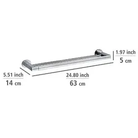 Wenko Maribor Handtuchstange UV-Loc® silber