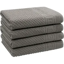 ZOLLNER Handtuchset 4-tlg. grau