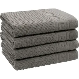 ZOLLNER Handtuchset 4-tlg. grau