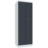 PAVOY Flügeltürschrank, HxBxT 1.800 x 600 x 500 mm, anthrazitgrau, lichtgrau