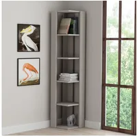 Decortie Nati Eck-Bücherregal 34 x 34 x 161 cm Grau