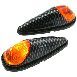 Blinker Custom oranges Glas carbon Look Gehäuse