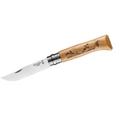 Opinel Taschenmesser Animalia 08 Tier Motiv Klapp Messer Camping Edelstahl Holz Farbe: Hase