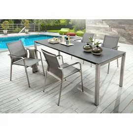 Sit Mobilia Etna Gartentisch 160 x 95 x 0 cm Beton hell