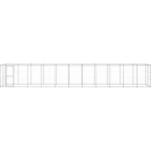 vidaXL Outdoor-Hundezwinger Verzinkter Stahl 26,62 m2