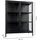House Nordic Vitrine BRISBANE 80 x 40 x 101,5 cm Schwarz