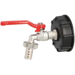 IBC Adapter mit Auslaufkugelhahn (Ausführung: IBC Adapter mit Auslaufhahn 3/4'' S60 x 6)