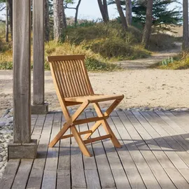 Tikamoon Gartenstuhl Akazienholz Capri braun 2er Set