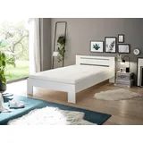 SchlafKONTOR Futonbett Cannes weiß