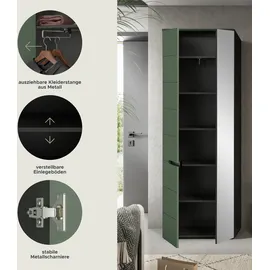 Home Affaire REHAT Dielenschrank 65x37x190 grau