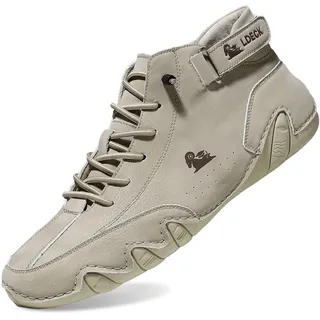 Barfuss Schuhe Wasserdichter Schmerzlindernder Barfußschuhe Leder-Barfussschuh Ldeck Herren Shoes wasserdichte und Atmungsaktive Schuhe Bergxperten Outdoor Freizeitschuhe - 43 EU Weit