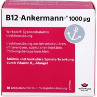 B12 ANKERMANN 1000 μg Injektionslösung Amp. 10 ml