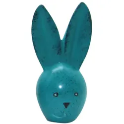 Hasen-Ei - Speckstein türkis