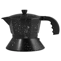 HOME Caffettiera 3 Tassen Schwarz