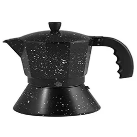 HOME Caffettiera 3 Tassen Schwarz
