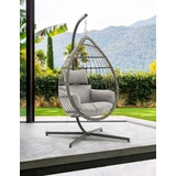 Destiny Hängesessel COCO COSY«, Stahl, Polyrattan, Rope, mit Gestell, inkl. Auflagen, belastbar bis 120 kg