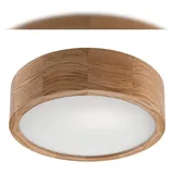 Licht-Erlebnisse Deckenleuchte Wohnzimmer Eiche rund Holz Lampe