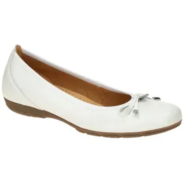 Gabor Ballerina weiß Leder Schleife 04.164.21 für Damen, weiß, Größe 36 EU 3,5 UK