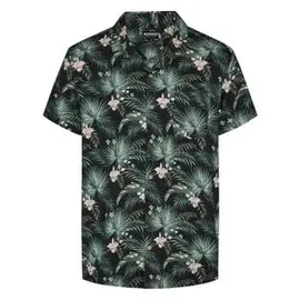 Riverso Hawaiihemd Regular Fit Floral Schwarz M