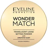 Eveline Cosmetics Wonder Match Amethyst Infused Setting Powder - Transparent, Vegan, Langanhaltendes Make-up-Finish