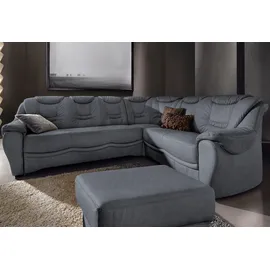 sit&more Ecksofa SIT & MORE "Benson L-Form", grau (dunkelgrau), B:265cm H:94cm T:215cm, NaturLeder;Luxus-Microfaser;Luxus-Kunstleder;Primabelle-Microfaser, Sofas, Ecksofa, wahlweise mit Bettfunktion