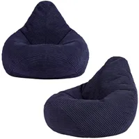 I.C.O.N. icon Sitzsack Blau, Textil, 100 L, 2-Sitzer, Freiform,