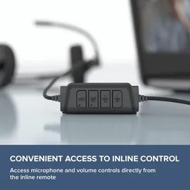 Creative Labs Creative HS-220 USB-Headset mit rauschunterdrückendem Kondensatormikrofon und Inline-Fernbedienung