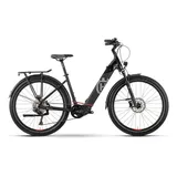 Husqvarna E-BICYCLES E-Bike Husqvarna Gran Tourer GT3 Wave, 11 Gang, Kettenschaltung, Mittelmotor, (mit Akkuladegerät, mit Akku-Schlüssel), ebike mit Gepäckträger hinten, Schutzbleche, Licht und Klingel grau 55 cm