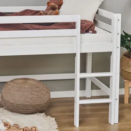 Hoppekids Hochbett ECO Dream 70 x 160 cm Kiefer massiv weiß