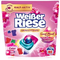 Weißer Riese Color Trio-Caps Aromatherapie Orchidee 80 WL Colorwaschmittel (80-St. wirksam ab 20°C)