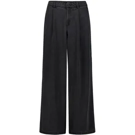 Zero Stoffhose mit weitem Bein Schwarz 40