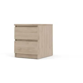 Tvilum ebuy24 Nachttisch 2 Schubladen Hickory-dekor.