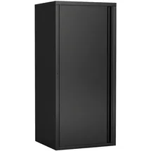 [en.casa] Burlöv Aktenschrank 88 x 40 x 35 cm Schwarz