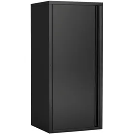 [en.casa] Burlöv Aktenschrank 88 x 40 x 35 cm Schwarz